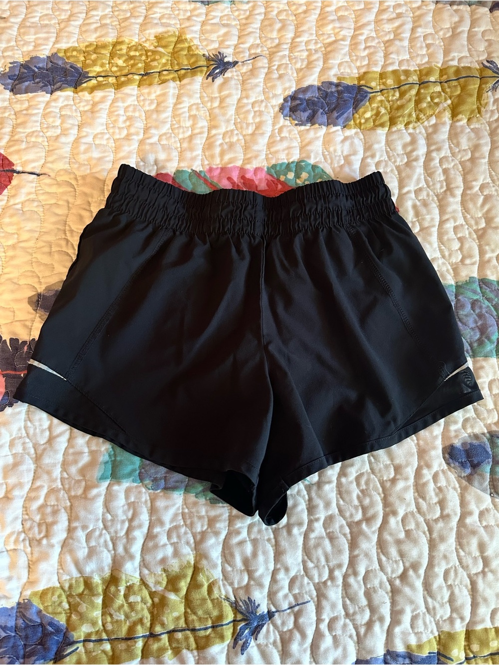 Athletic Works Black Women's Gym Workout Running Shorts Elastic Waist